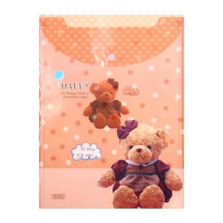 Folder-convert button, A4, 180 microns, "bears", vertical, mix-4