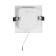 Luminous LED LED "downslate" 9W, 6500K, 855 lm, 220V, 119x26 mm, square 10532