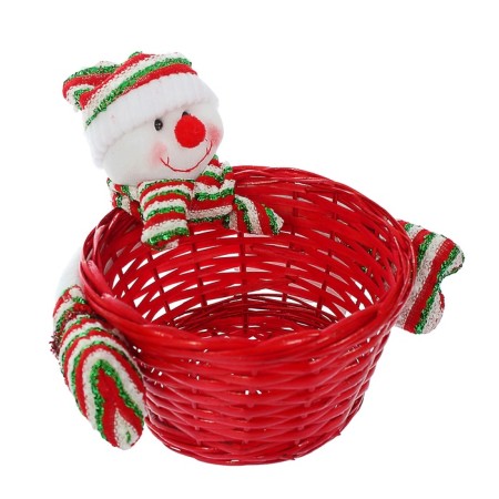 New Year! Candy "Snowman", striped hat, capacity of 500 g-1