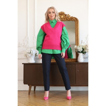 Women's vest, size 46, fuchsia color-10