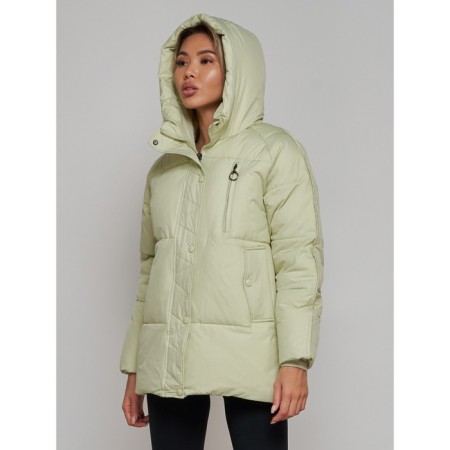 Winter jacket female, size 50, light green color-20