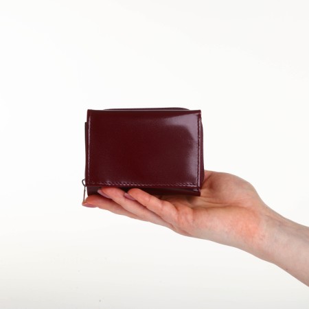 Women's wallet with lightning, burgundy color-8