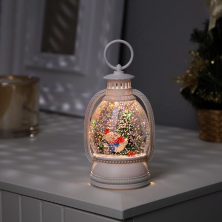 LED figure “Snowman and Christmas tree” 7 × 12.5 × 6.5 cm, plastic, batteries AAAX2 (not complete), glow warm white