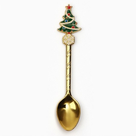 A teaspoon spoon with a molding handle "miracles", 11 x 3 cm-2