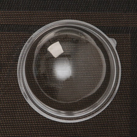 The plastic disposable cover to the container pr-S-85K, round, transparent, 11 × 8.2 cm, 390 pcs/un-2