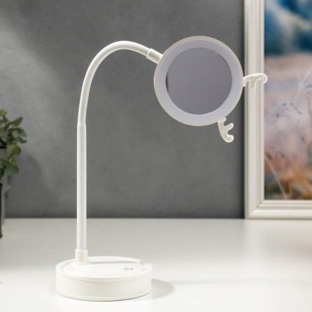 Table sensory lamp 1523/1wt 30hLED 3W AKB USB 2 white modes 10x10x41 cm Risalux-5