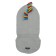 Hat-shuttle for a boy, size 46, gray color