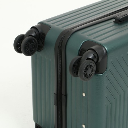 Suitcase 24 ", 42*28*66, lightning department, Code code, 4 wheels removable, green wheels-6