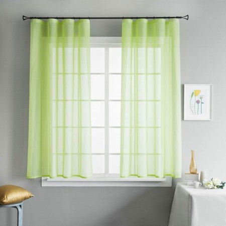 Set of curtains "Shelby", size 2x145x175 cm, green color