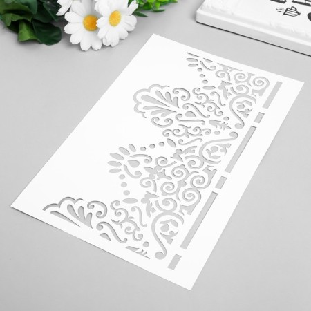 Plastic stencil "Acant" 24x16 cm-1