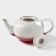 Kettle porcelain harness "Cosmos", 600 ml, red color