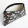 Cosmetic bag with lightning, black color