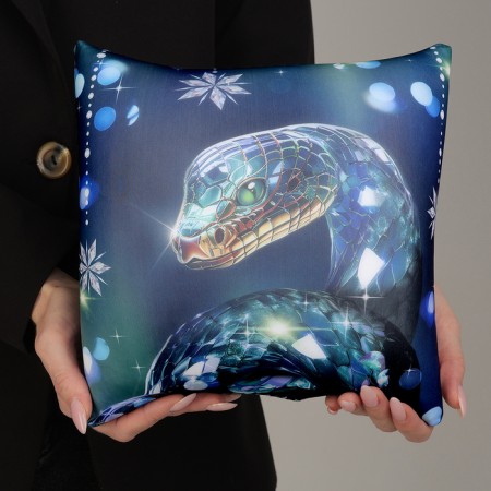 New Year. Snakers' decorative anti -stress "Snake", blue-1
