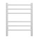 Terminus heated towel rail "Aurora" P6, 450x600 mm, dimmer, white matte