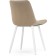 SHEET on a metal frame Chelsea Metal/velor, white/beige 50x60x80 cm