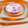 Satin tape, 20 mm × 91 ± 1 m, tangerine color No. 164