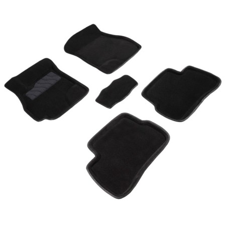 Pile rug for Hyundai Accent, 2000-2002, black-2