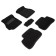 Pile rug for Hyundai Accent, 2000-2002, black