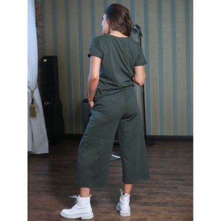 Female suit KNOW, size 44, khaki color-5