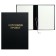 A4 course folder "Course Project", boumvinyl, scallops/cassation, (without paper) black 10kp01