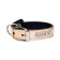 Belly leather two-layer leather with rhinestones, width 2 cm, Osh 23-33 cm, pink