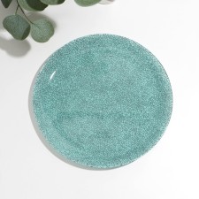 Plate plate ICY TURQUOISE, Glass, D = 26 cm
