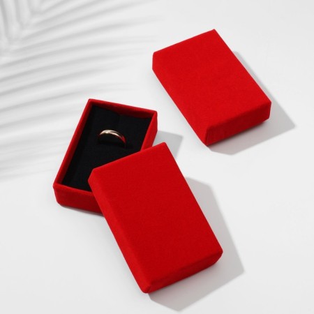 Gift box for the set "velvet", 5 × 8, red color-1