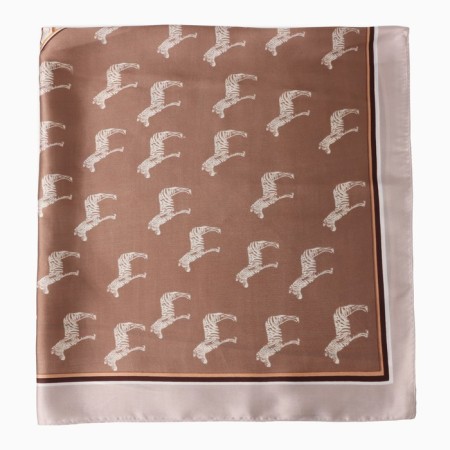 Women's scarf minku rr 70*70 cm, col. brown-2