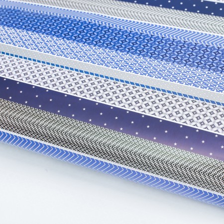 Glossy packaging “Laconic blue”, 70 x 100 cm