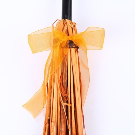 Broom witches 37cm, orange color-2