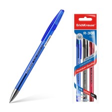 A set of gel pens 3 colors R-301 Original Gel, node 0.5 mm, ink: blue, black, red, length of the letter line 600 meters, euro suspension