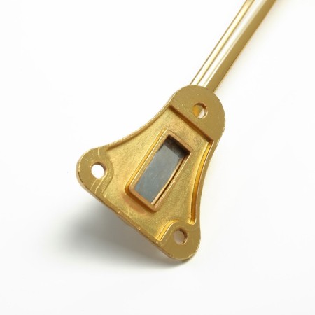 Door locomard lock, "goat leg", color gold-9