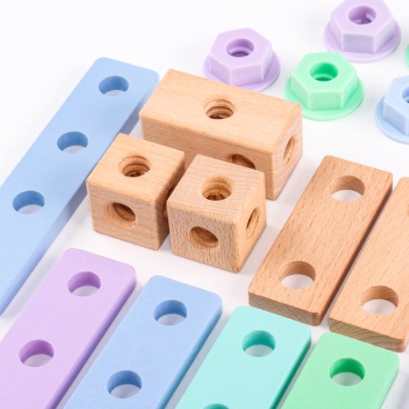 Wooden designer "Little Builder", 21.3 × 17.5 × 4.5 cm-7