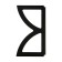 Delta bracket, double, fashion 2, 145x255, 2 pcs, black color