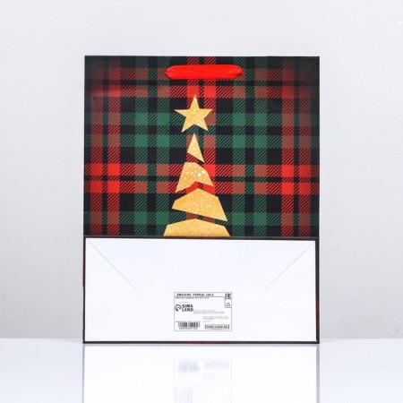 Laminated "Golden Christmas tree" 26 x 32 x 12-1
