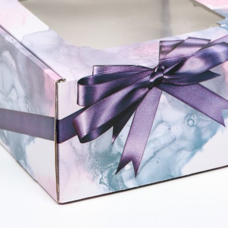 Self -charged box, with a window, "Melody" 19 x 19 x 9 cm-4