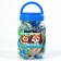 Velcro "paws up", mix colors, in a jar