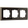 Frame for 3 posts WL17-FRAME-03, black color, bronze