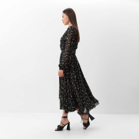 Women's dress with MIST MIDI belt, size 42, black-3