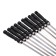 Set of skewers 10 pcs, pen - plastic, 40 cm, width - 6 mm, thickness - 1.6 mm, black