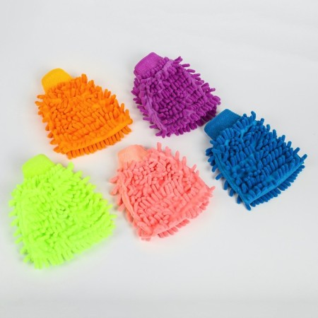 Torso cleaning mittens, two -sided, 17 × 13.5 cm, mix-4