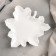 Ceramic serving dish "maple leaf", 18 × 19 cm, white color