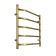 Water heated towel rail Domoterm "Laura", P5, 5 crossbars, 500 x 700 mm, bronze
