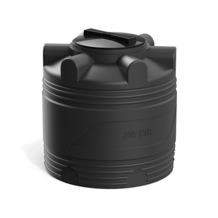 Cylindrical capacity, 200 l, black
