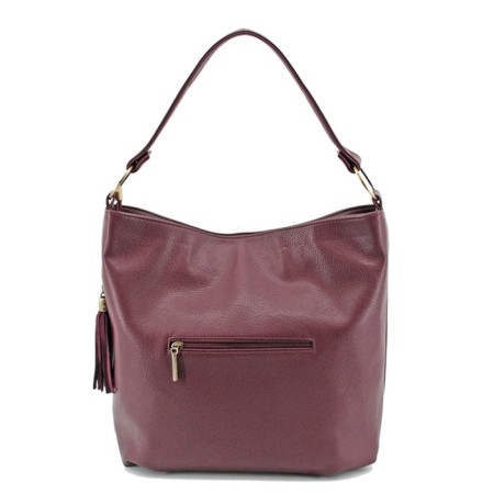 B2468 Bag bag, lightning department, burgundy color 36x36x15cm-1