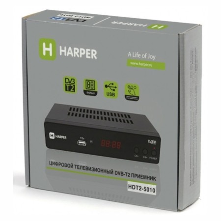 TV prefix DVB-T2 Harper HDT2-5010 Edo with a screen, metal. frame-1