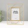 Photo frame Metal in 1 photo 10x15 cm "Loft. Triangles" gold 18x1x22 cm