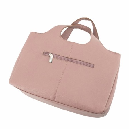 Women's bag (B2837-09550) genuine leather, pink, 1x210x36 cm-1