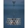 Suspension lamp 6x40W E14, size 52x52x28/110 cm