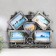 Photo frame plastic in 5 photos 10x15, 12x12 cm "ship" Dark silver 38x48 cm